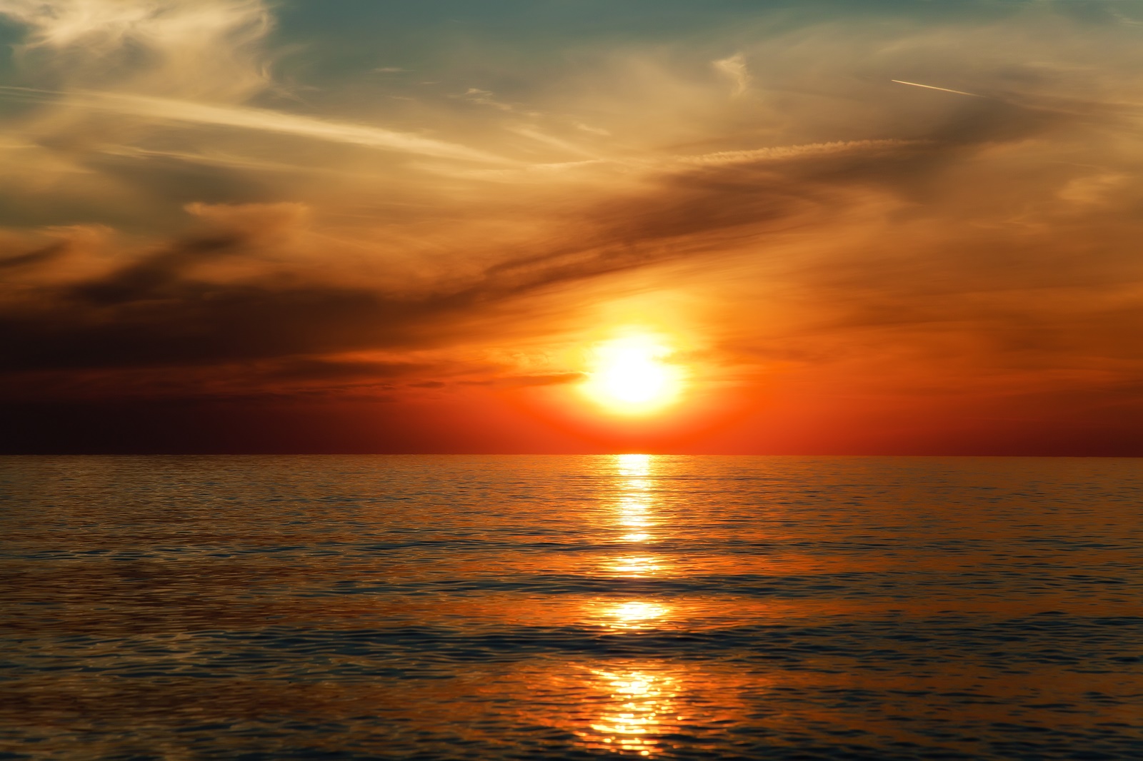 Sonnenuntergang Hiddensee, Ostsee echter Fotoabzug 30 x 20cm I
